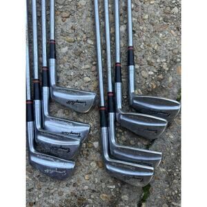 Vintage Tommy Bolt Iron Set 2–9 Steel Shafts + BAG+ Persimmon Wood & Putter